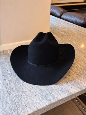Black Women's Felt Western Hat